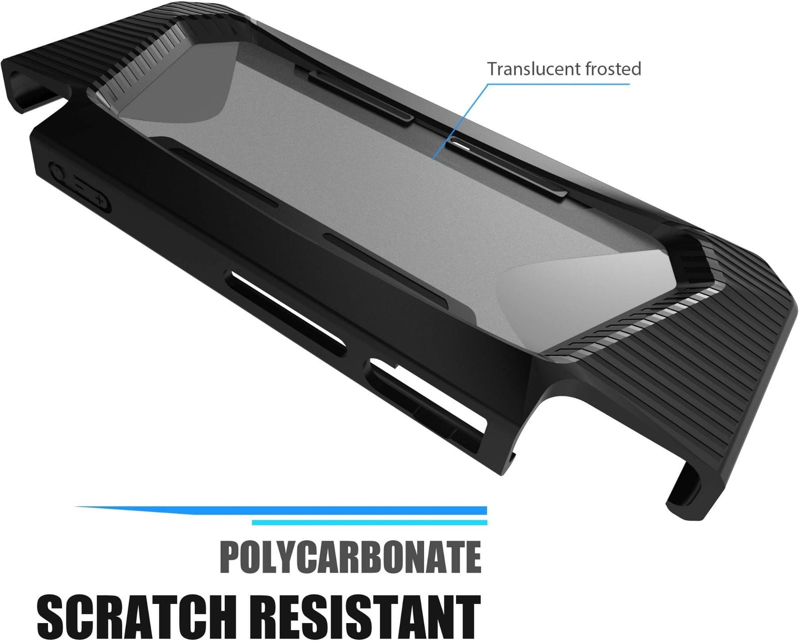 Protective Hybrid Case for Nintendo Switch with Rugged Hard
