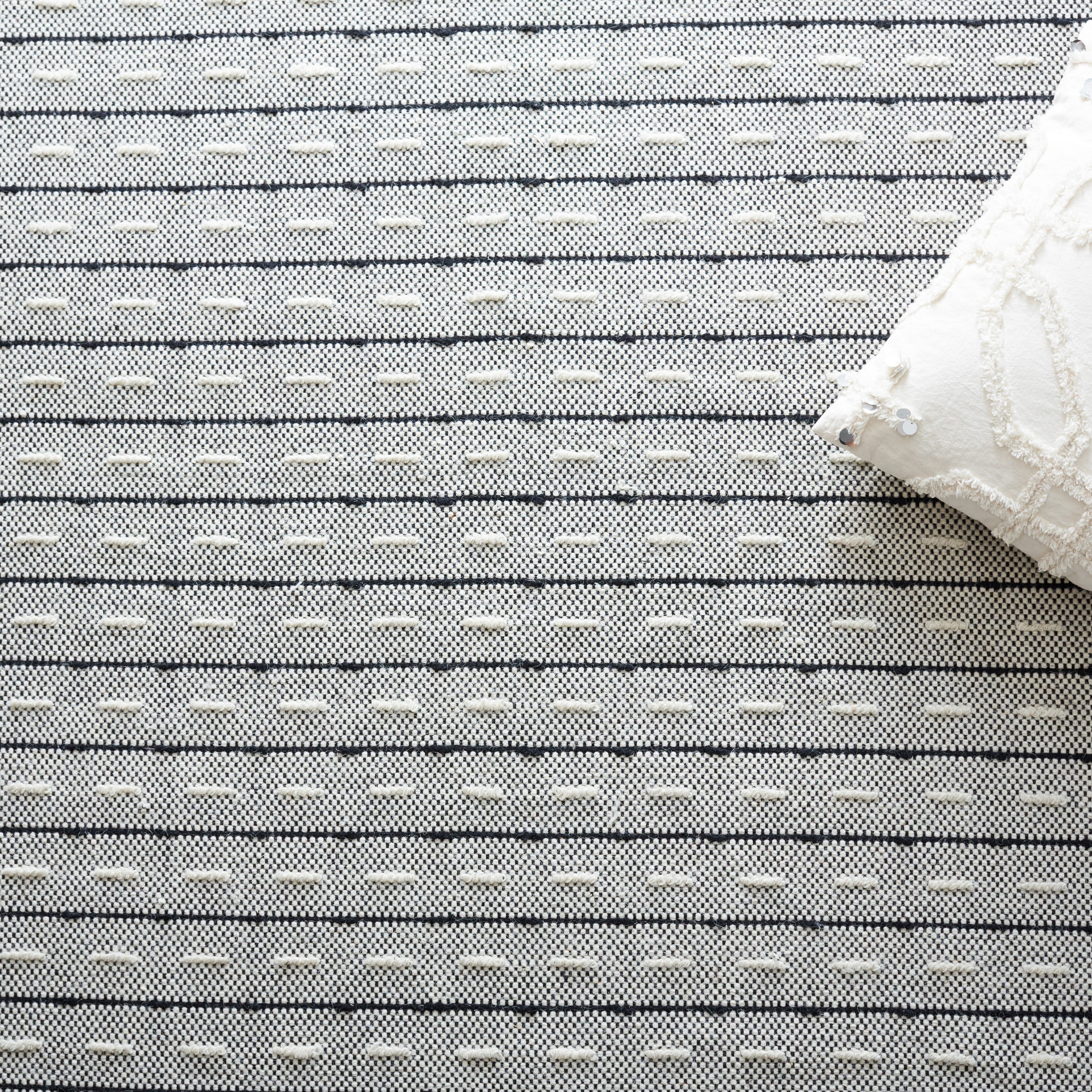 SAFAVIEH Vermont Wynonna Stripe Area Rug, Ivory/Black, 8' x 10'