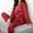 Red, variant on Pgeraug Pajamas for Women Spring Pure Color Long-Sleeved Comfortable Home Pyjamas Set Women's Sleepwear Beige L