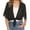 Black, variant on Summer Shrugs for Women Cropped Cardigan Short Sleeve Open Front Sheer Shawl Cardigans Lightweight Chiffon Bolero Beige 2XL