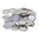 thumbnail image 2 of 50 Uds., Bandejas de conector colgantes de metal, ajustes de cabujón, bisel colgante en para manualidades, fabricación de joyas de fotografía Plata antigua perfecl Joyas Cabochon en blanco, 2 of 8