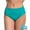Mint Green, variant on Women's High Waisted Bikini Bottoms Retro Swimwear Full Coverage Bathing Suit Bottom Comfortable Stretchy Swim Pants for Women