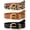 D-black+brown+leopard, variant on 3 Pack Women's Leather Belts for Jeans Dresses Ladies Waist Belt with Fashion Gold Buckle