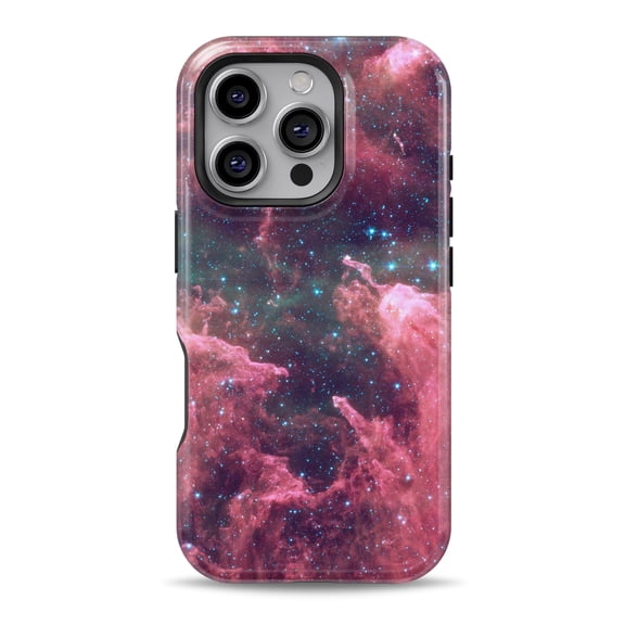 DesignSkinz Scratch-Resistant Hard Slim Case Compatible with iPhone 16 (Compatible with MagSafe) - Crimson Nebula
