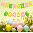 thumbnail image 5 of Easter Felt, Flower, Painted Egg, Chick, And Bunny Banner, Suitable For Easter, Parties, House Decorations, And Wall Hanging Decorations., 5 of 7