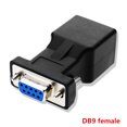thumbnail image 1 of Gwong Electrónica RS232 DB9 puerto serie de 9 clavijas hembra a RJ45 Adaptador Ethernet femenino convertidor, 1 of 6