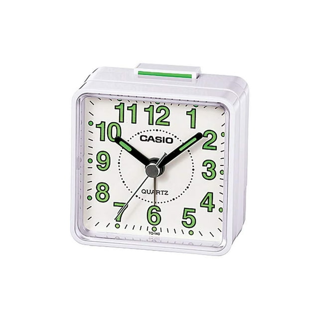 Reloj despertador Casio TQ140-7 Tq140 Travelers Beeper blanco