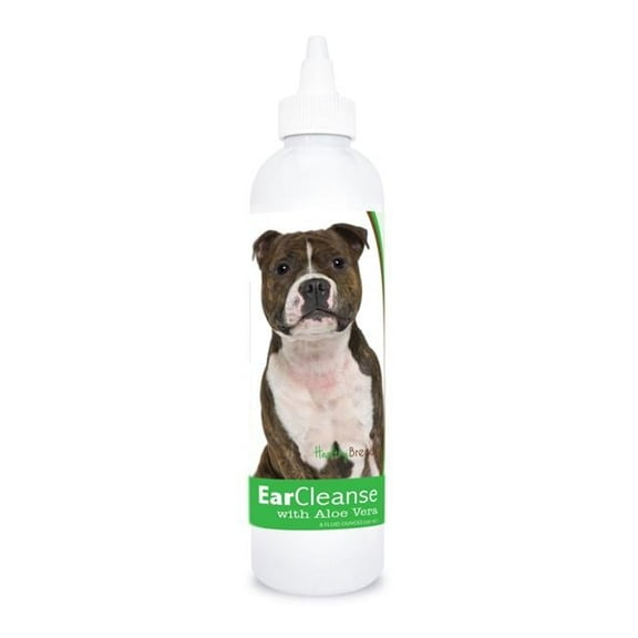 Healthy Breeds 840235115137 8 oz Staffordshire Bull Terrier Ear Cleanse with Aloe Vera Cucumber Melon