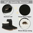 thumbnail image 5 of Cozylook Men's Boot Slippers - Cozy Fleece Indoor House Sock Shoes with Non-Slip Grippers, Warm Sherpa Lined, 5 of 6