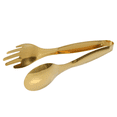 thumbnail image 2 of 4X Stainless Steel Food Tongs Gold Kitchen Utensils Buffet Cooking Tools BBQ Clips Bread Steak Tong, 2 of 5