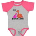 thumbnail image 3 of Inktastic Little Sistersaurus Girls Baby Bodysuit, 3 of 5