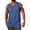 Blue#02, variant on Zynoxe Men's Linen Tank Top Classic Comfy Round Neck Sleeveless Summer Top Trendy Imitation Denim Pullover Vest Breathable Casual Colid Color Top for Men S