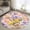 Purple, variant on Bathroom Rugs 2x3 Ft, Easter Bunny Non Slip Area Rugs for Kitchen Bedroom Entryway, Spring Purple Flowers Scarf Rabbit Pastoral Washable Carpet Runner Rug Floor Mats for Bedroom Home Decor