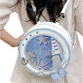 thumbnail image 4 of Jiibva Clear Crossbody Bag Navy Style Ita Bag Womens Y2k Aesthetic Shoulder Bag Cute Messenger BagCasual Crossbody Bag Transparent Purse Clear Bag, 4 of 7