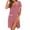 Peach Red, variant on Ekouaer Nightgowns for Women Bamboo Viscose Button Down Sleep Shirts Short Sleeve Nightshirts House Dress with Pockets