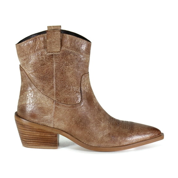 Diba True Womens Rave Lion Western Pull On Pointed Toe  Ankle Boots