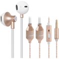 thumbnail image 1 of wonima11 Air Tube Headphones EMF Free Airtube Earbuds Wired for Safe Listening Mode Air Tube Headset Noise Isolating in-Ear Earbud with Mic - Gold, 1 of 1