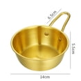 thumbnail image 1 of CNKOO  304 stainless steel hot pot dipping bowl food sauce cup Korean rice wine bowl, 1 of 11