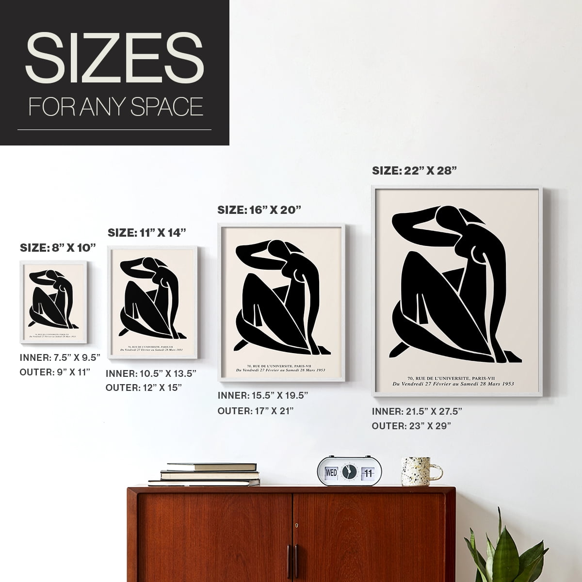 Matisse LVI Framed Print - Solid Wood