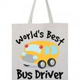 thumbnail image 4 of Inktastic Worlds Best School Bus Driver Tote Bag, 4 of 4