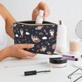 thumbnail image 6 of Makeup Bag - Space Music Fox Cosmetic Bag Portable Travel Toiletry Bag for Women Small Make Up Organizer Bag Zipper Pouch Travel Essentials, 6 of 8