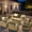 Black, variant on XIZZI 10 Pieces Outdoor Patio Furniture All Weather PE Rattan Conversation Set Waterproof Patio Sectional Sofa Chair Set with Wicker Fire Pit Table for Backyard, Dark Gray