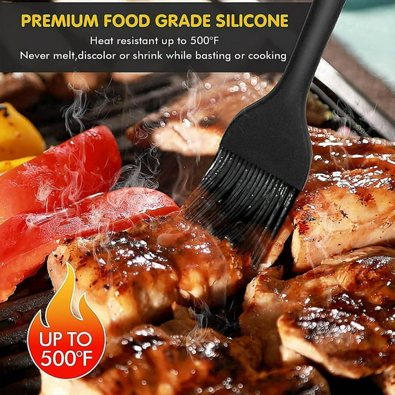 Ayyufe Grill Brush Spread Evenly One-piece Design Practical Reusable Colorfast Barbecue Brush