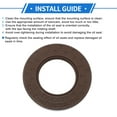 thumbnail image 7 of Unique Bargains Universal Oil Seal TC Double Lip W Steel Spring Seal Ring Rotary Shaft Seal High Pressure FKM Rubber Brown 2 Pcs 50x90x10mm, 7 of 7