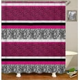 thumbnail image 3 of 4PCS/Set Jaguar Cheetah Leopard Print Shower Curtain set Cloth Polyester Bath Curtain Waterproof Bathtub Curtains, Bathroom Rugs Bath Mat Toilet Rug, Panthera Skin Decor 72x72",+Hooks, Grey, 3 of 7