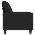 thumbnail image 2 of vidaXL 2-Seater Sofa Black 120 cm Fabric, 2 of 5