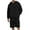 #226-Black, variant on Yusimy Men's Solid Color 2-Piece Fuzzy Hoodie Short Set Long Sleeve Elastic Waistband Drawstring Casual Warm