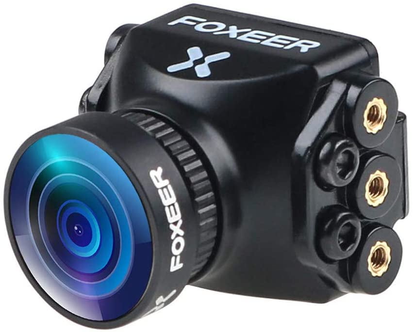 FPV Camera Foxeer Razer Mini Cam 1200TVL 2.1mm Lens 4:3 FOV 125 Degree PAL NTSC Switchable for Racing Drone Black