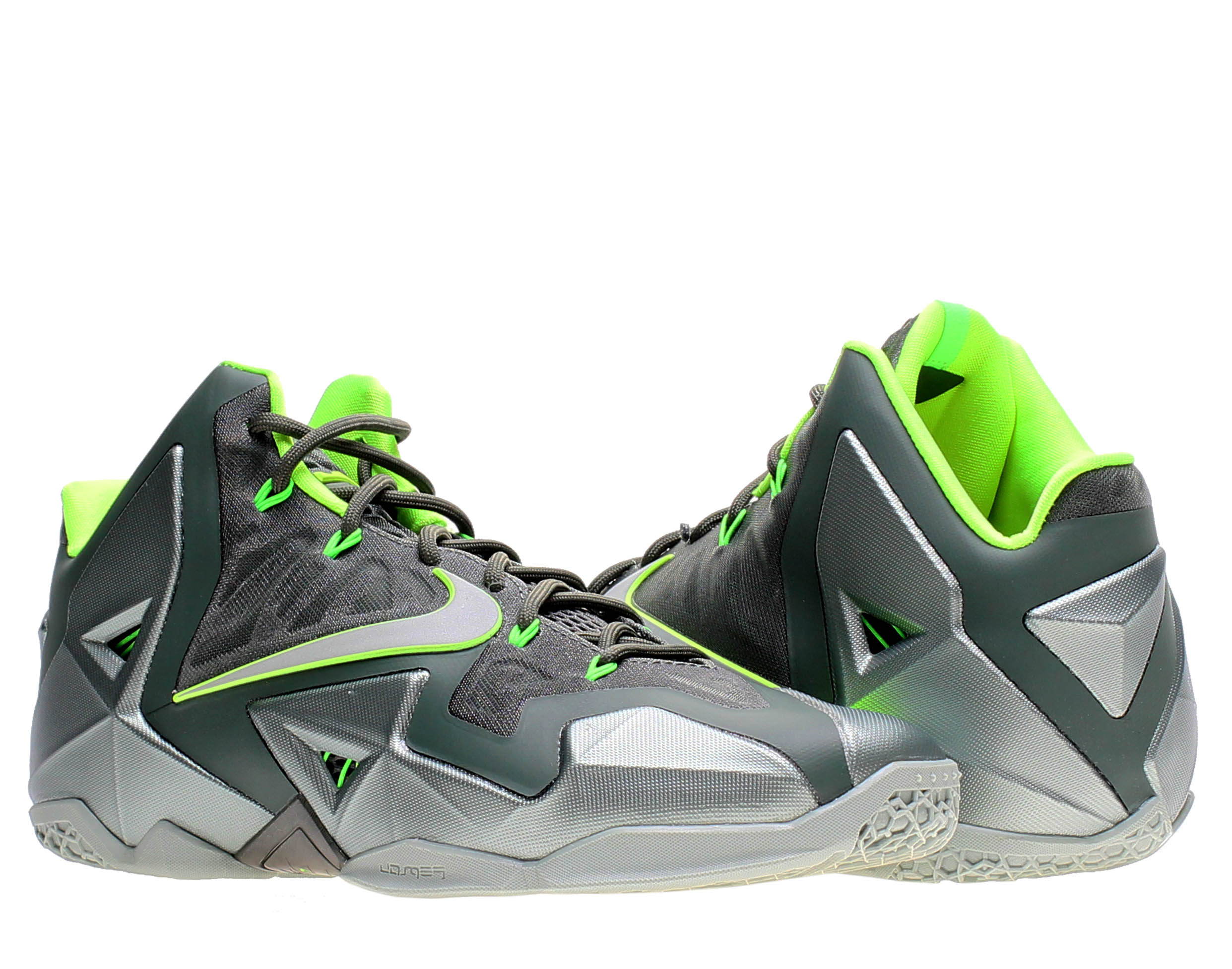 Nike Lebron XI Men's Basketball Shoes MC Green/Spray-Dark MC Green/Volt 616175-300 (12 D(M) US) - image 1 of 6