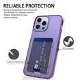 thumbnail image 3 of Protective Phone Case for iPhone 13 Wallet Case Card Holder Slot Clear Flexible TPU Skin Cover for Apple iPhone 13 Pro, 3 of 7