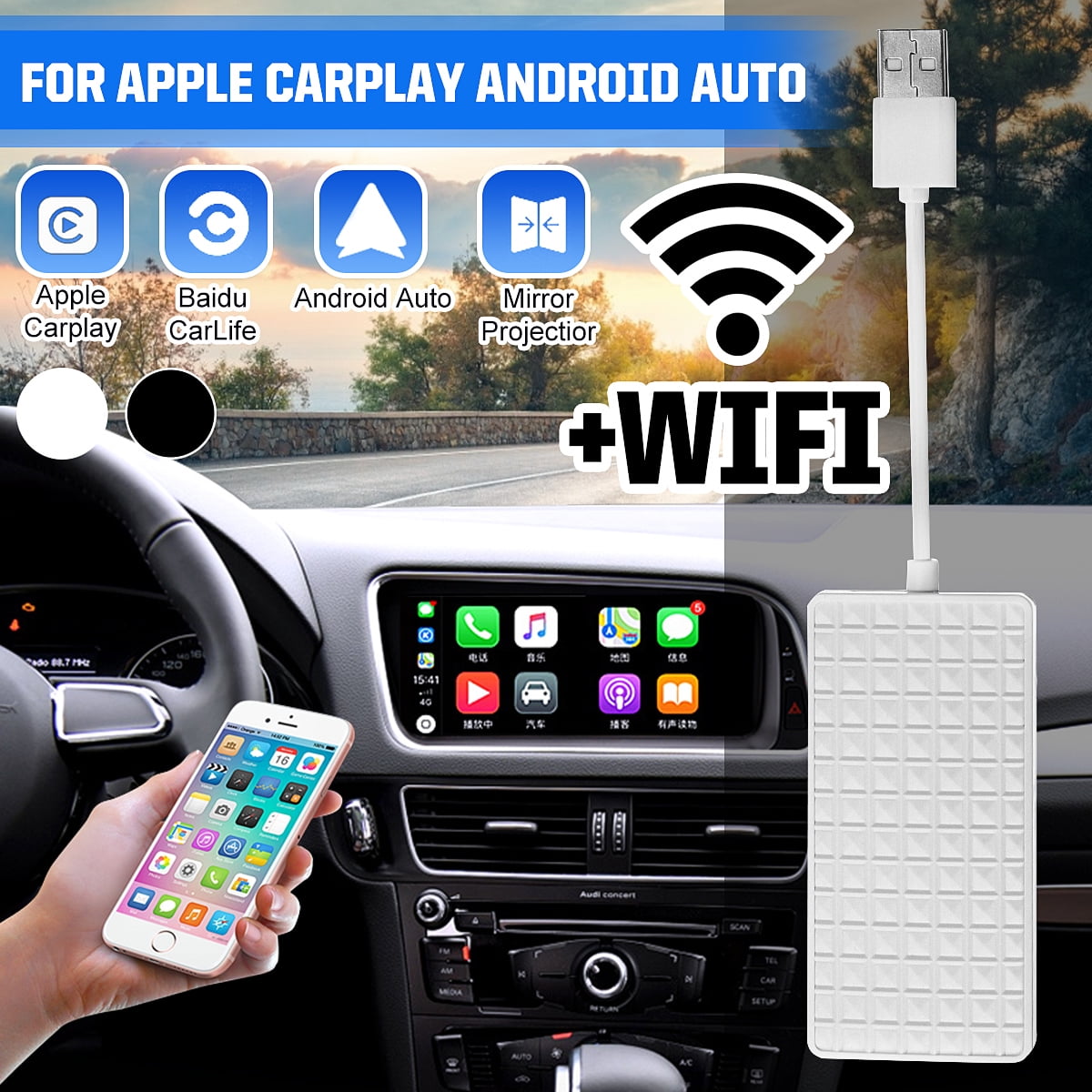 bluetooth Wireless Carplay USB Dongle Smart Link For Apple For iPhone