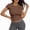 Brown, variant on ’s High Compression T Shirt – Athletic Training Top Half Sleeve Women