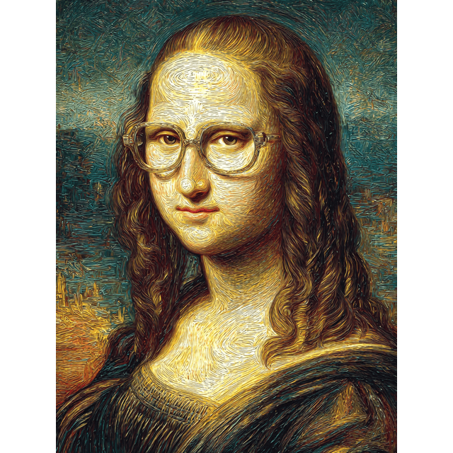 Qisvanset Toile Murale Visage Abstrait Doré 15,75 X 11,81 Pouces