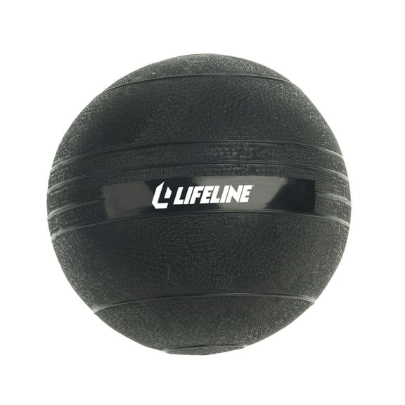 Lifeline Fitness 30lb Slam Ball -Rubberized, Non-Bounce Weighted Ball with Easy-to-Grip Surface