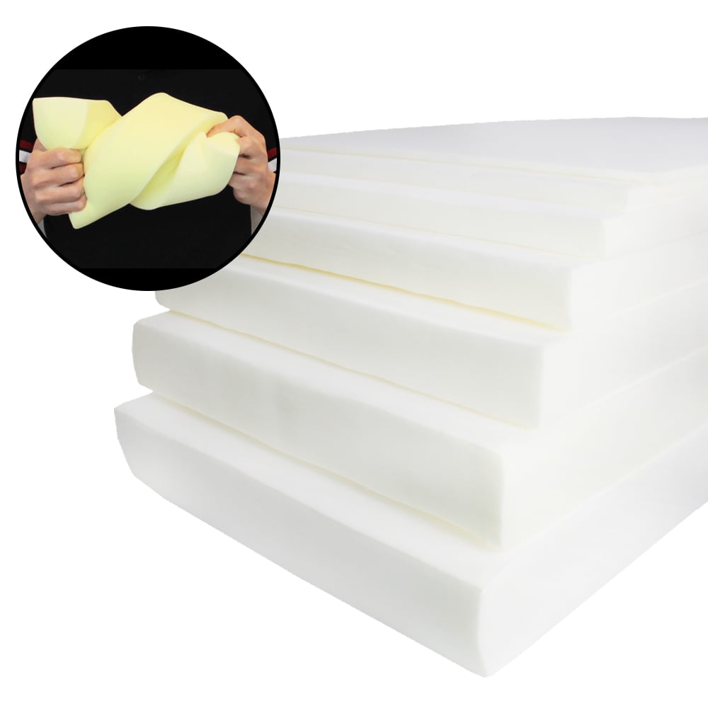 High Density Seat Cushion Foam Rubber Replacement Polyurethane Upholstery  Cushion Pad White Firm Foam Sheet Cushion Pads - AliExpress