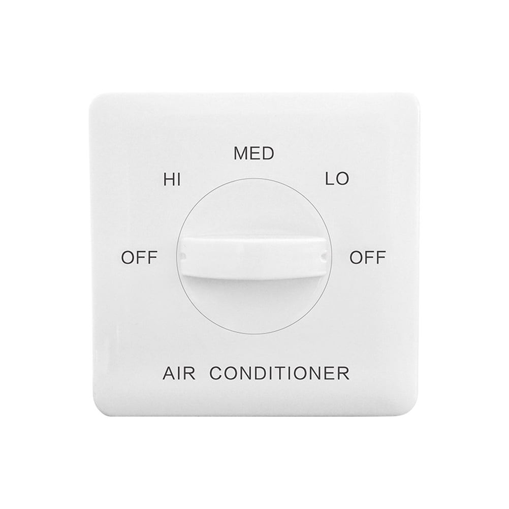 Panel Pipe Fan Controller White Fan Coil Threespeed Control Switch