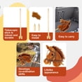 thumbnail image 4 of Morytale Stick Hobby Juguete para montar a caballo Caballo de peluche para niños pequeños a partir de 3 años Caballos para montar en juguete Divertido juego de simulación con ruedas de madera y sonido, 4 of 5
