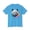 Aquatic Blue, variant on Panda T-Shirt, Vintage Panda Tee, Floral Tees, Panda Art Design Shirt, Tee Shirt with Panda Art 1