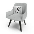 thumbnail image 3 of Gray Striped Ornate Letter Script I By Abc 16 X 16 Decorative Throw Pillow, 3 of 5