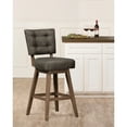 thumbnail image 2 of Hillsdale Lanning 41.25" Wood Counter Stool in Weathered Brown/Chocolate Brown, 2 of 5