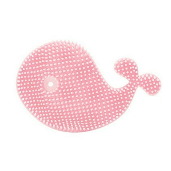 Vikakiooze Silicone Scrubber,Soft Baby Hair Brush Silicone Shower Brush& Hair Scalp Massager with Suction Cupped Bath Shower Body Brush for Adults and Kids