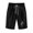 Black, variant on IROINNID Bermuda Shorts for Women Summer Printed Five Points Large Size Cotton Linen Pants Pants Shorts,Black