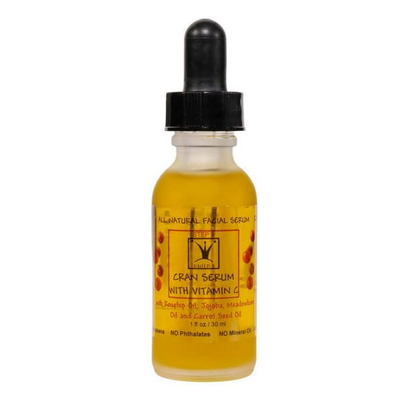 Queen B Cran Serum Firming Toning Natural Face Serum with Vitamin C 1oz