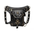 thumbnail image 2 of Steampunk Motorcycle Bag Retro Rock Gothic Goth Shoulder Waist Bag Drop Leg Bag (Star), 2 of 7