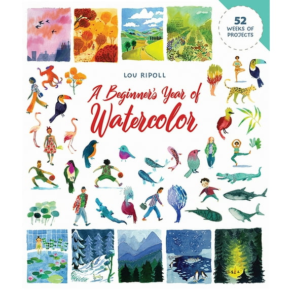 Dover Art Instruction A Beginner's Year of Watercolor, (Paperback)