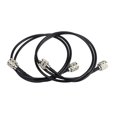 thumbnail image 1 of 2PCS/Set Rg58 Coax UHF PL259 Male to Male Antenna Cable 1m RF Coaxial Cable Adapter Assembly, 1 of 4